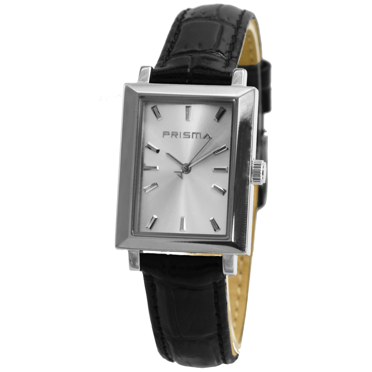 Prachtig uitgevoerd Prisma Dameshorloge voorzien van een lederen band in de kleur zwart. Deze uitvoering heeft een zilver wijzerplaat met streepjes index. De zwart band past heel mooi bij de Classic-stijl van het horloge. De vierkante kast heeft een grootte van ca. 25-29mm. Het horloge is 5 bar waterdicht en u heeft 2 jaar garantie op het uurwerk.

P.2180 jpc 12455
Saffierglas
Kast Breedte: 26mm
Kast dikte: 7mm
Kast materiaal: All Stainless
Uurwerk: Miyota
Waterdichtheid: 5bar
Horlogeband: Zwart leer met All Stainless Steel gesp
Maat aansluiting band: 16mm
Wijzerplaat: Zilver
Licht functie: –
EAN: 8716667029491


Specificatie	                                  Omschrijving
wijzerplaat kleur:	                  zilver
horlogeband kleur:	                  zwart
horlogeband materiaal:	          kalfsleer
horlogekast kleur:                        zilver
horlogekast materiaal:	          roestvrij staal
horlogekast afmeting:	          26mm
horlogeglas:	                                  saffier
uurwerk:	                                  quartz met batterij
waterdichtheid:	                          5 ATM
verpakking	                                  Prisma verpakking
garantie:	                                  2 jaar
EAN	                                          8716667029491