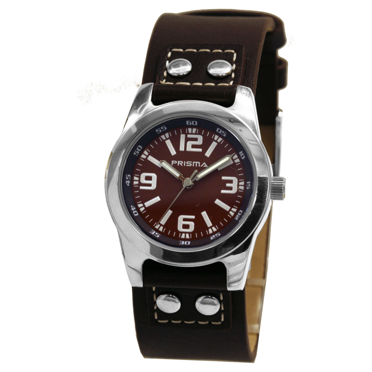 P.2596
Kast Breedte: 32mm
Kast dikte: 10mm
Kast materiaal: All Stainless Steel
Uurwerk: Miyota
Waterdichtheid: 3bar
Horlogeband: Leer met Stainless Steel gesp
Maat aansluiting band: 22mm
Wijzerplaat: bruin met wit aanduiding
Lichtfunctie: Glow in the dark wijzers