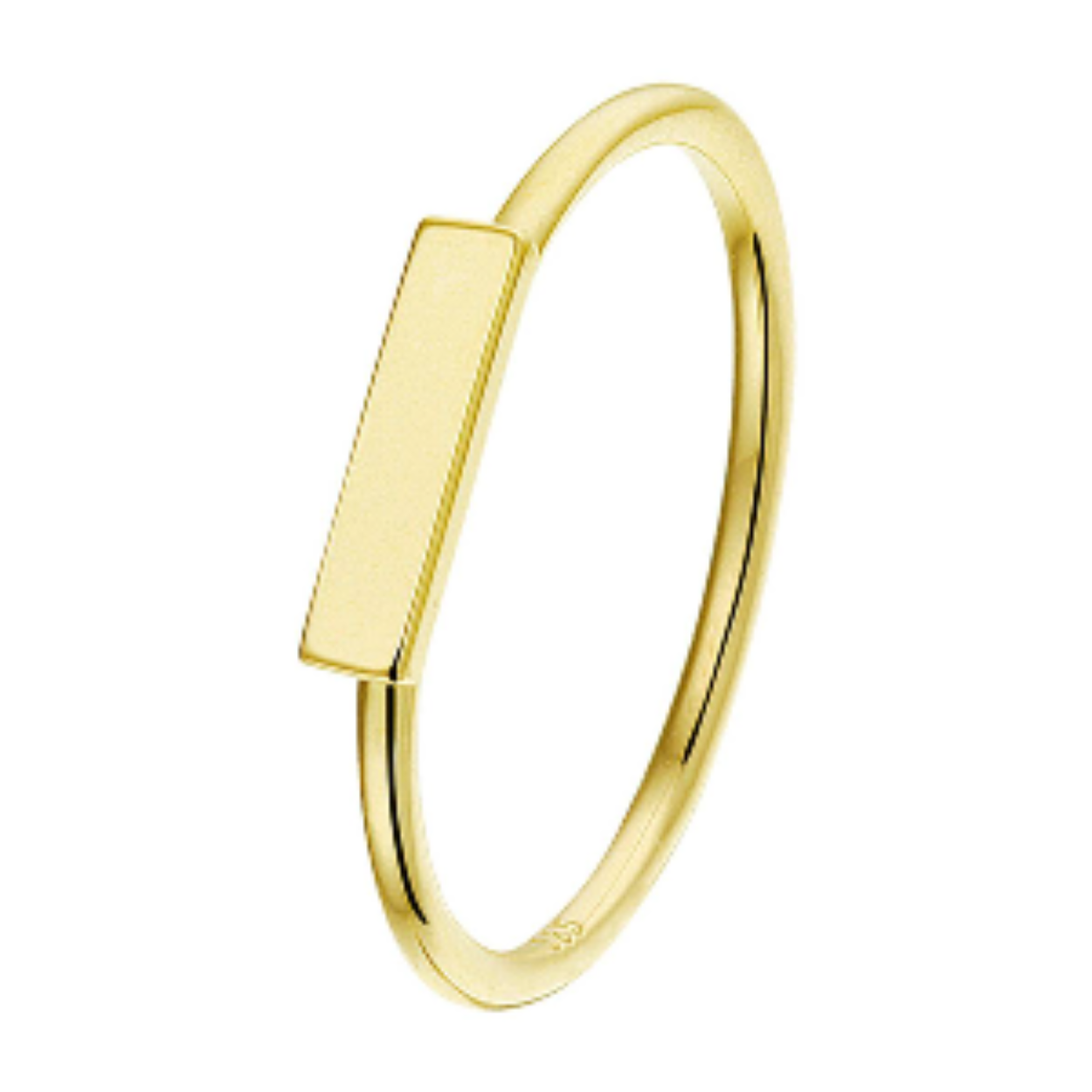 De ring is gemaakt van geelgoud en is goudkleurig. Het is een sieraad voor dames.