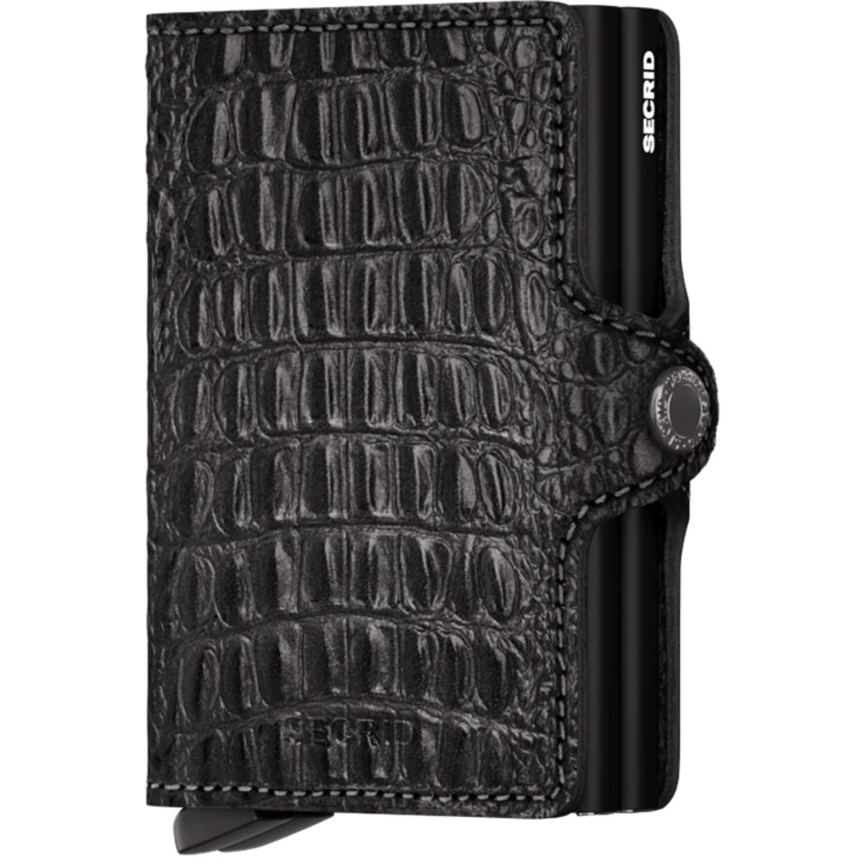 De perfecte alleskunner

Klein van formaat en verrassend groot in opslagcapaciteit. De Miniwallet combineert het beste van twee werelden. De omhulsel bevat bankbiljetten, bonnetjes en kaarten, terwijl de aluminium Cardprotector het mogelijk maakt om kaarten met één simpele beweging uit te schuiven en ze te beschermen tegen buigen, breken en ongewenste draadloze communicatie (RFID-safe).

Draagt:
4 verdikte of 6 platte kaarten
4 extra kaarten
Bankbiljetten
Visitekaartjes
Bonnetjes