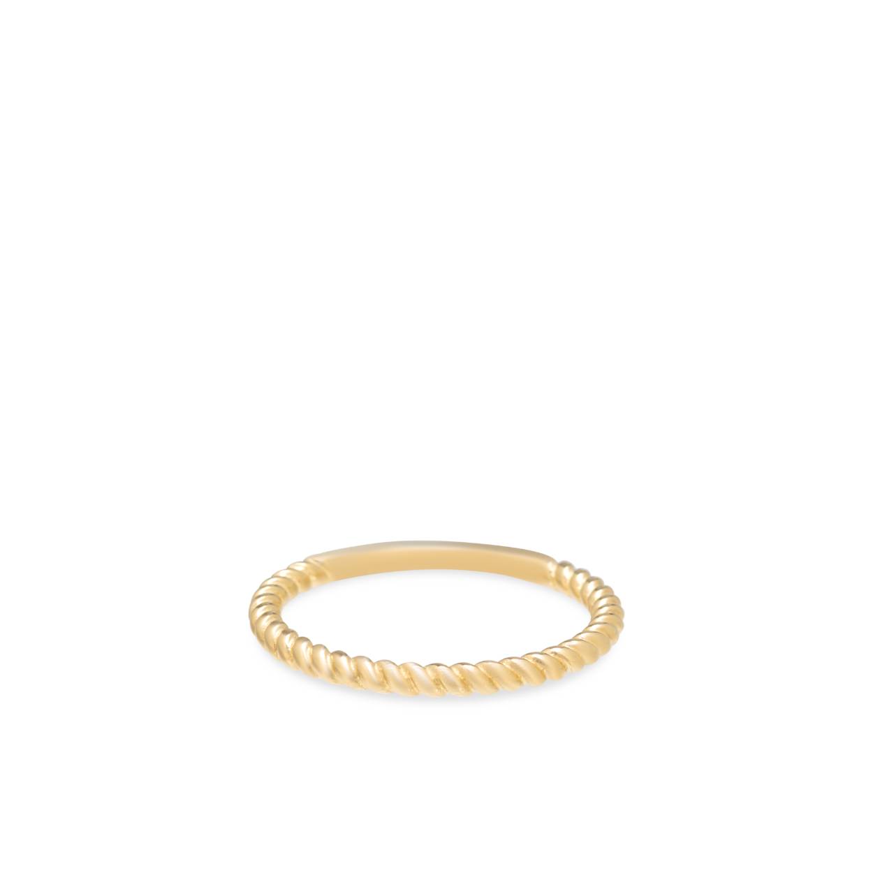 Deze ring is van het merk Swing Jewels en uitgevoerd in geelgoud. De ring heeft een gedraaid motief en is maat 54 (leverbaar in diverse andere maten). De ring is zeer geschikt als aanschuifring.