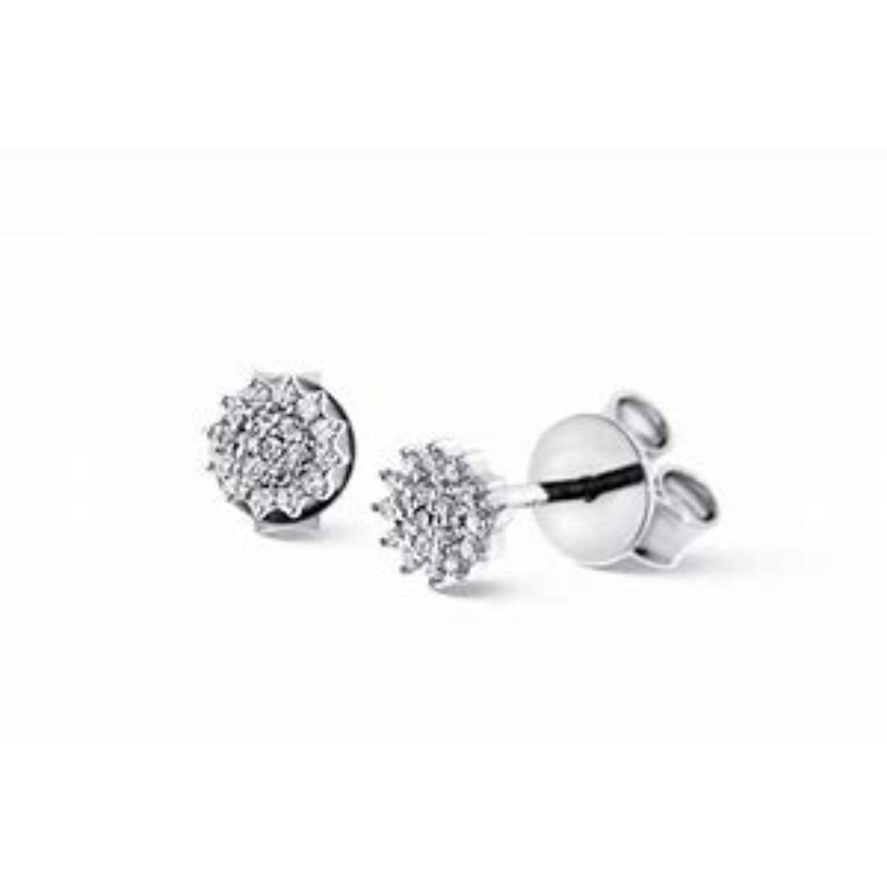 Oorsteker 14 k wit goud 38-0.13 CRT H SI GGA3047