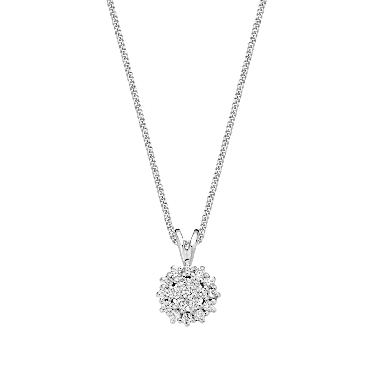 Gouden hanger diamant ENTOURAGE 0.25ct HSI 754071202