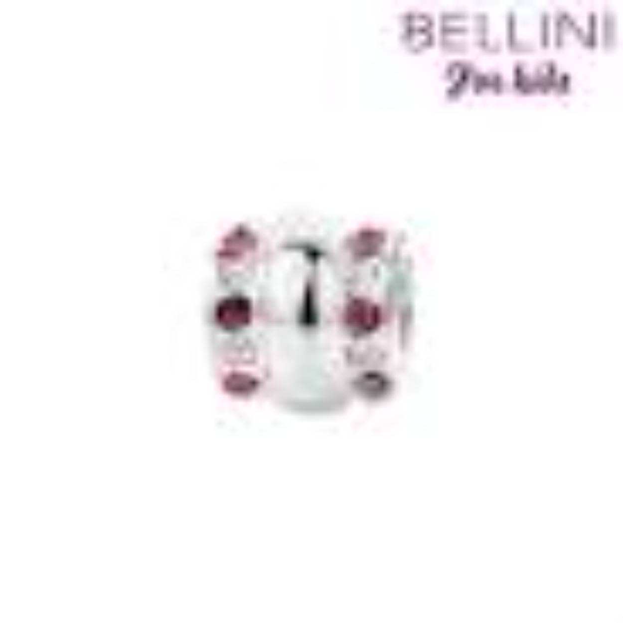 bellini bedel zilver fantasie rose/wit zirkonia