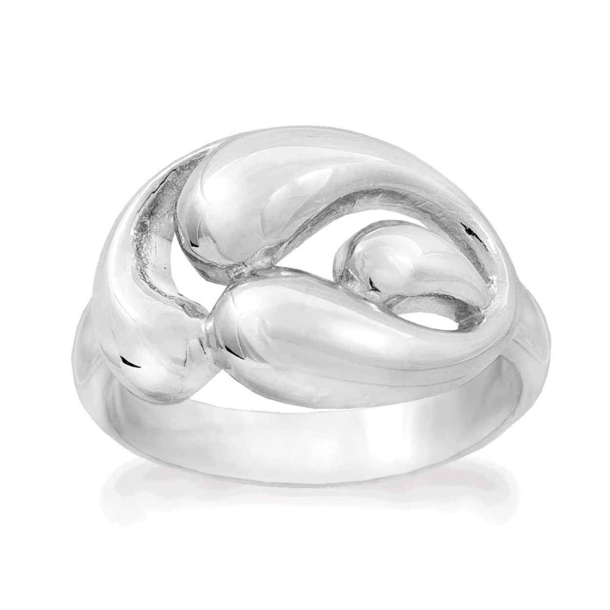 Zilveren Rabinovich ring Curvy Class 80803000
