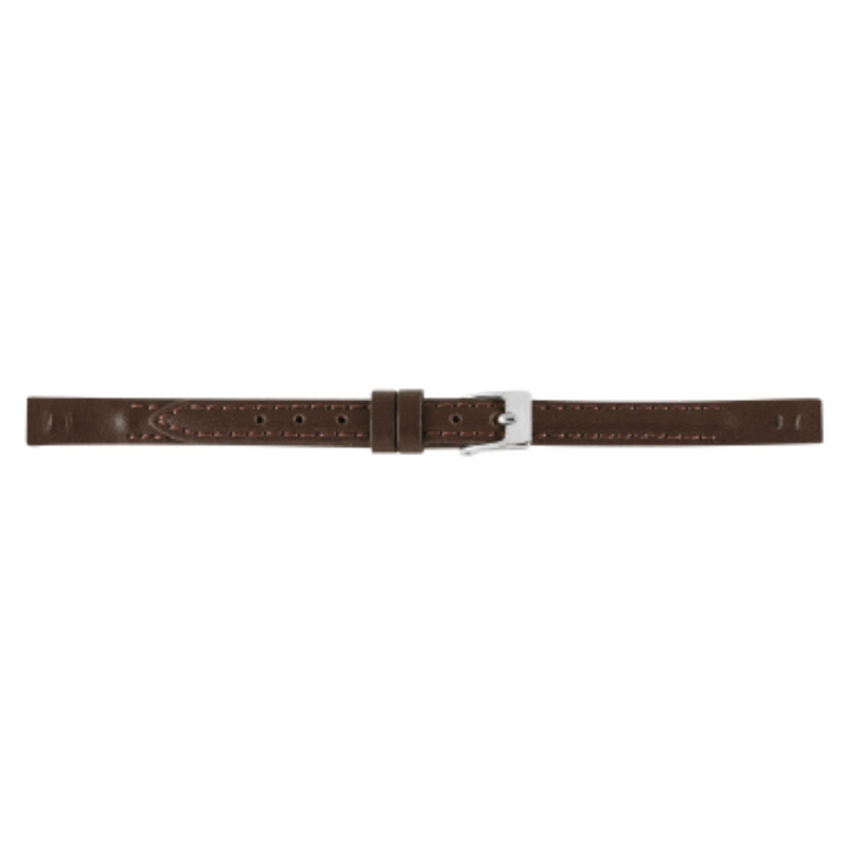 Horlogeband leder 8mm bruin speciale eindstukken