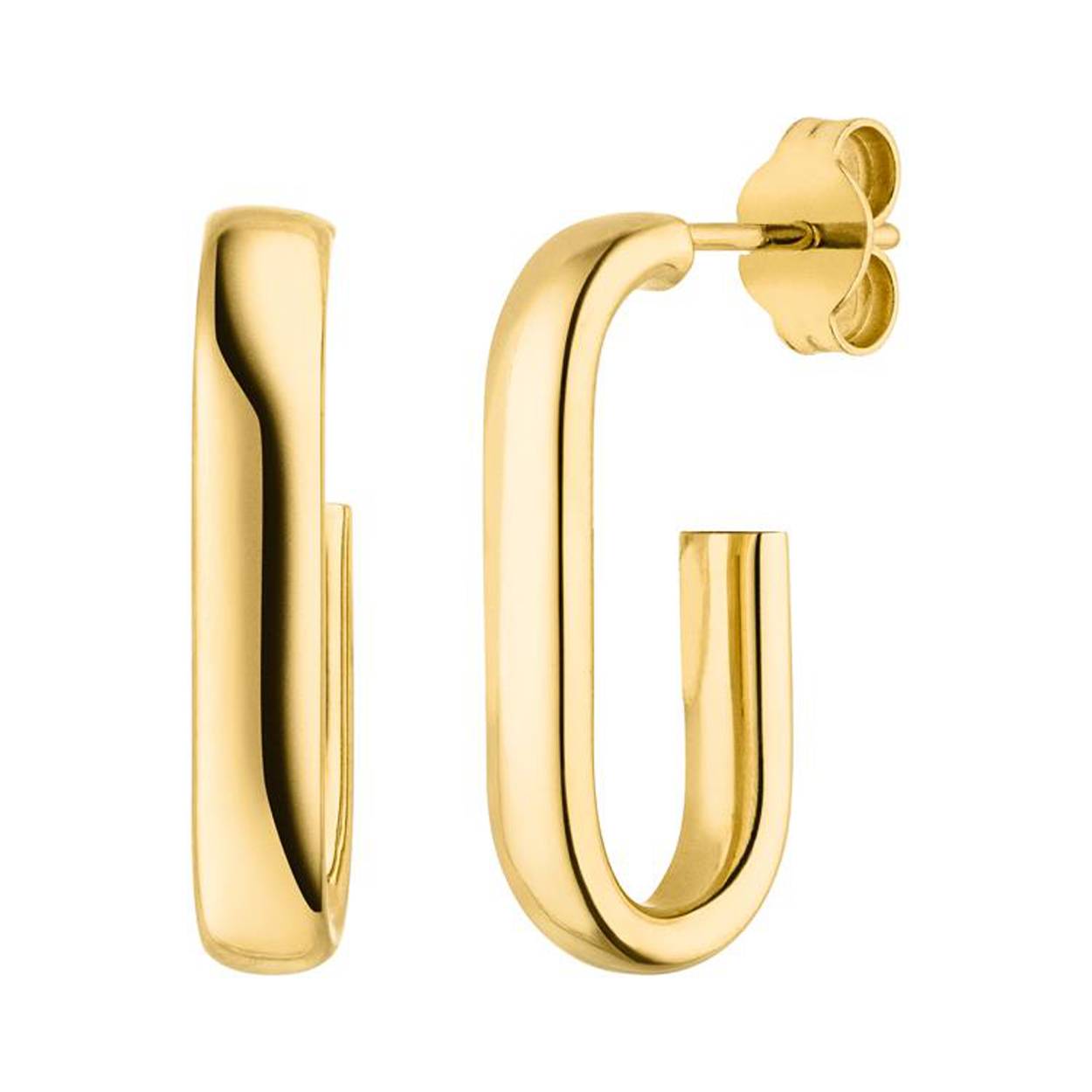 Oorknoppen Goud Paperclip 
