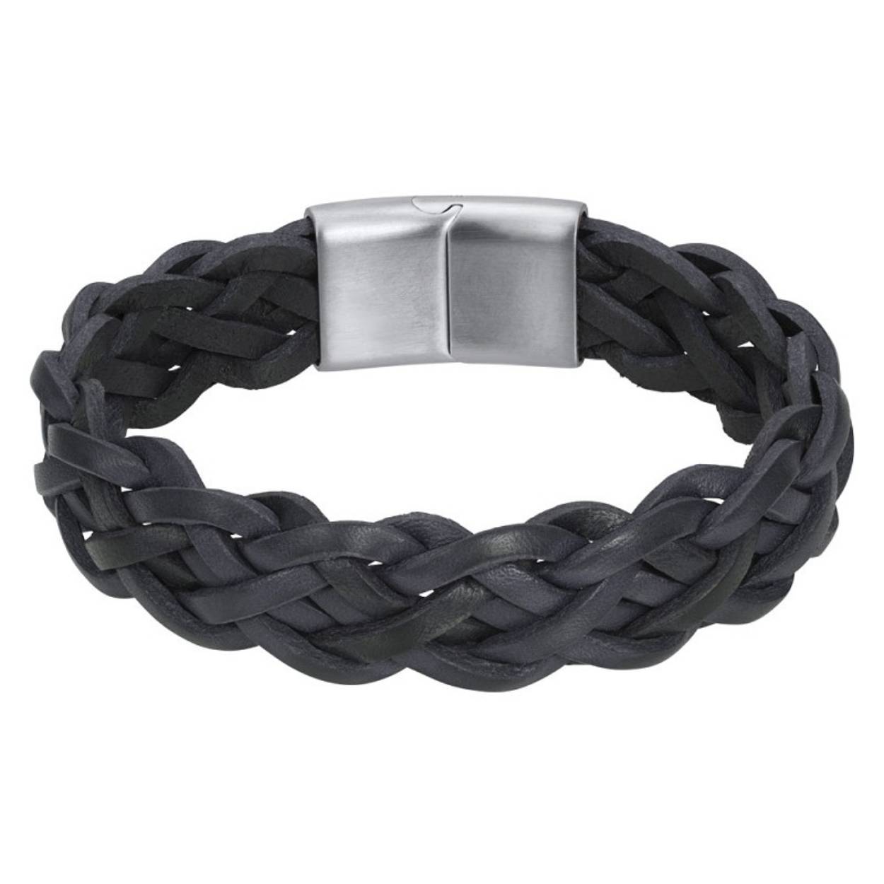 De iXXXi Men armband Adam is een handgemaakte leren armband. De bracelet bestaat uit een gevlochten design met lederen banden in de kleur zwart. Armband Adam is voorzien van een langwerpige, mat zilverkleurige sluiting gemaakt van stainless steel. De iXXXi heren armband Adam is verkrijgbaar in de maten 19, 20, 21, 22 en 23. Mix en match met verschillende armbanden uit de iXXXi Men collectie en maak zo jouw look compleet!

Gemaakt van duurzaam stainless steel.
Verkleurt niet en geeft niet af op de huid.
Nikkel vrij
Hypo-allergeen