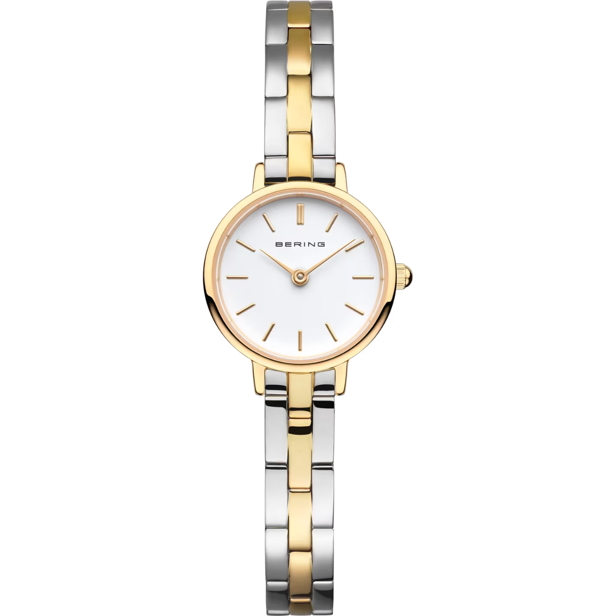Twee kleurig dames horloge van Bering 