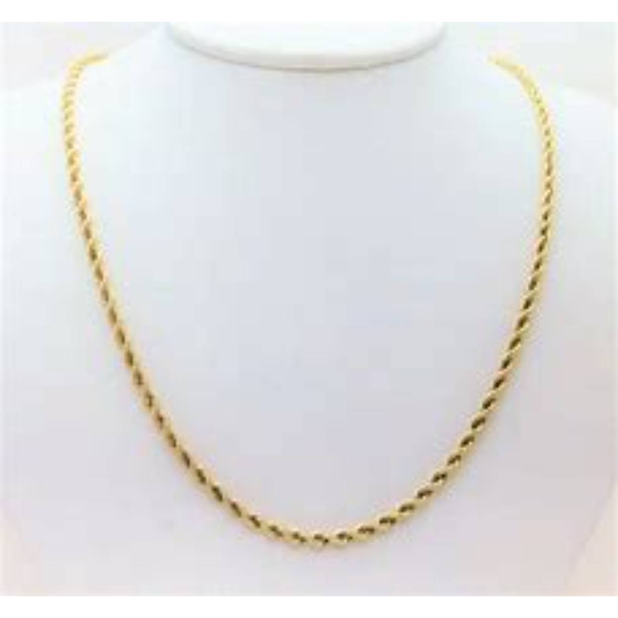 14k geelgoud massieve koordketting 1.7mm op 50 cm lengte