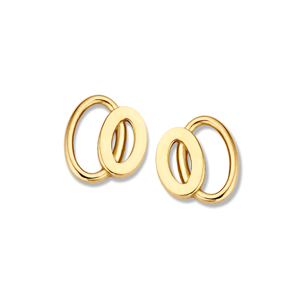 Gouden Excellent oorknoppen OE106941