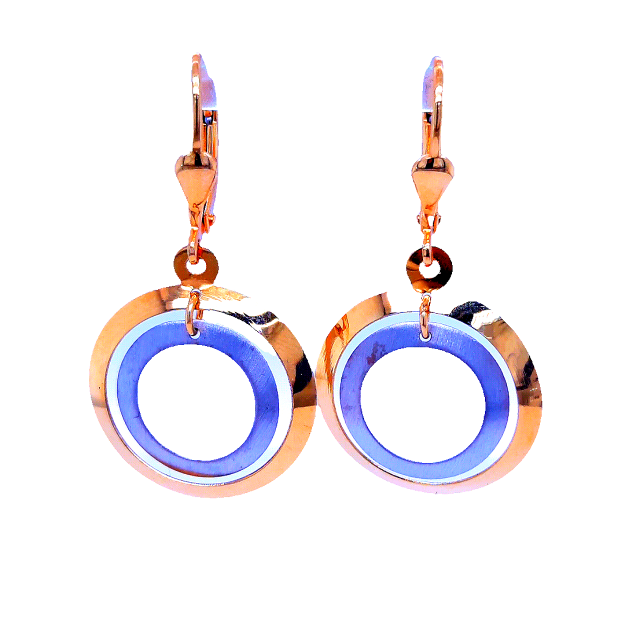 oorbellen geel goud en wit goud