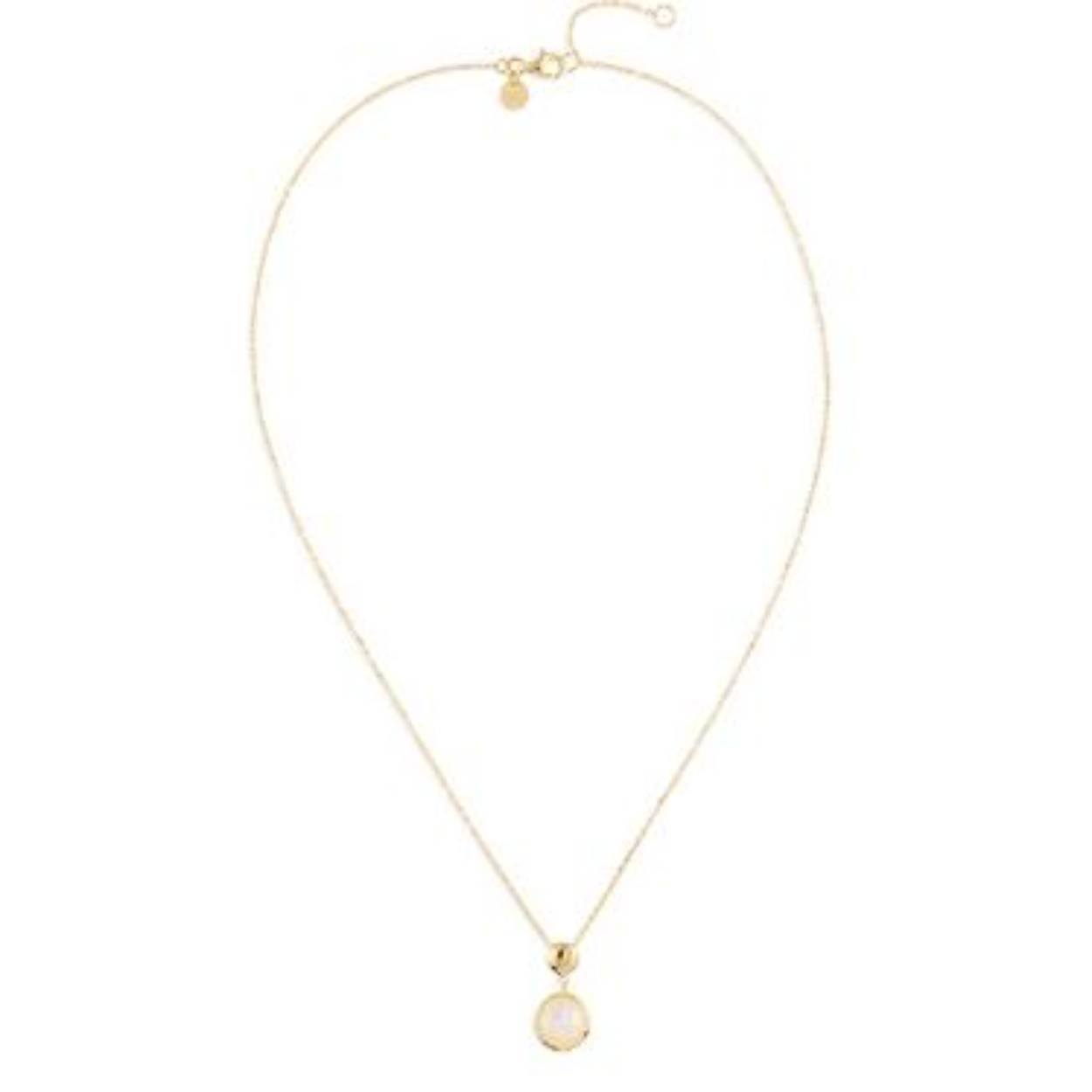 14kt Gouden collier met hanger mother of pearl