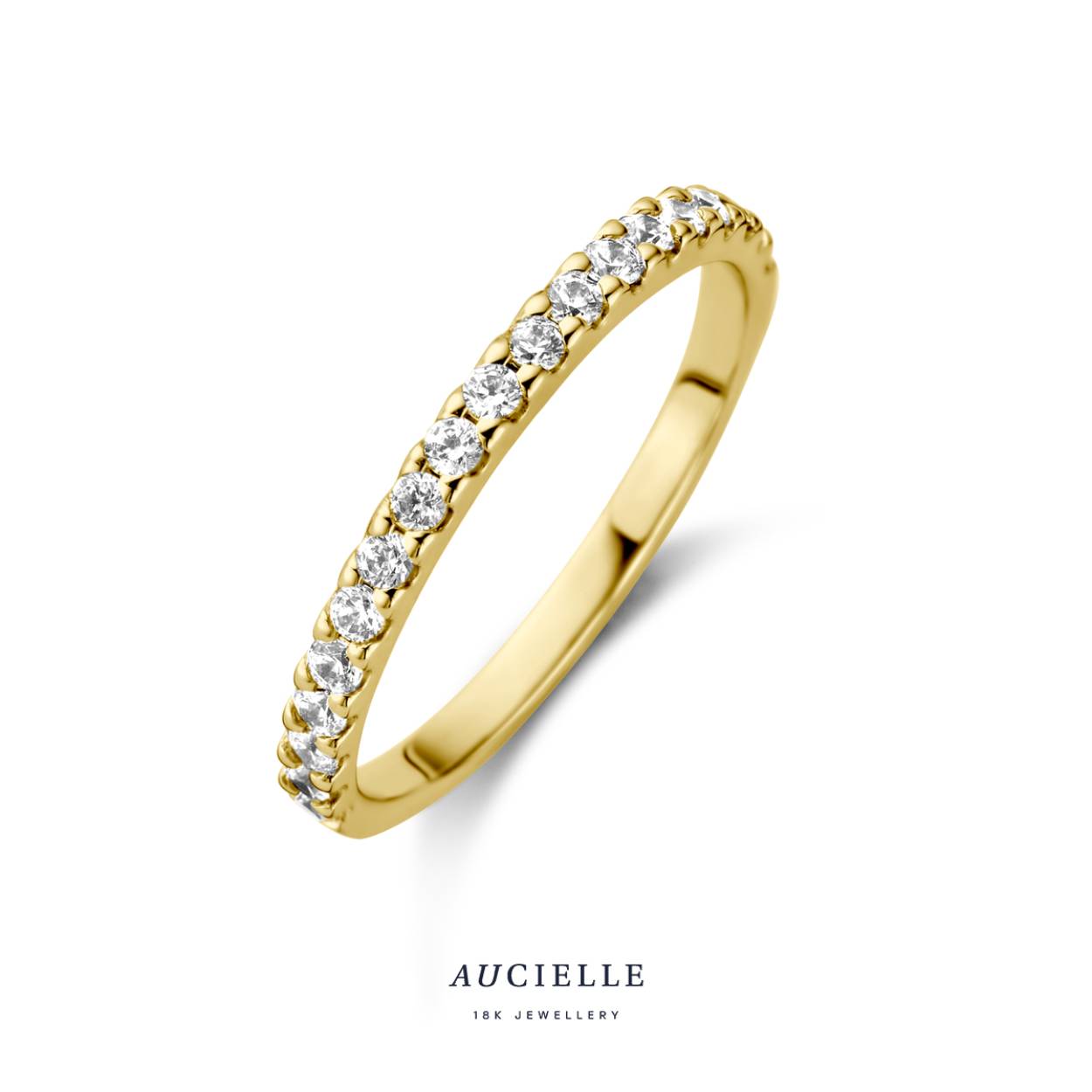 AuCielle Ring Alliance Goud 18k Zirconia