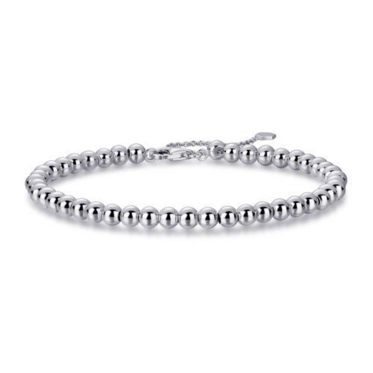 Kralenarmband zilver