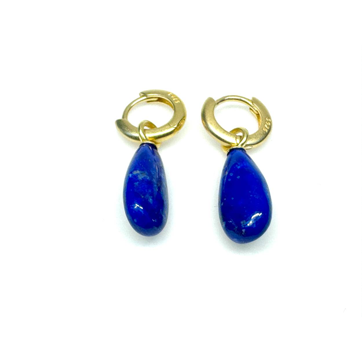 creolen  mini gg verguld  lapis