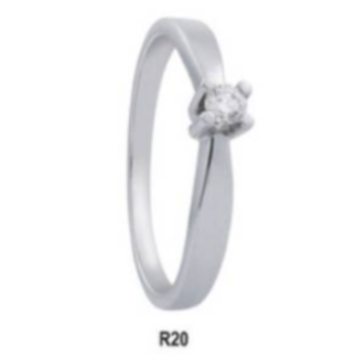 De 14krt witgouden ring met 0.15ct G/VVS diamant, model R20 Eclat, combineert luxueuze elegantie met verfijnde glans. Combineer met andere witgouden sieraden voor een verfijnde look en draag tijdens speciale gelegenheden voor een vleugje glamour.