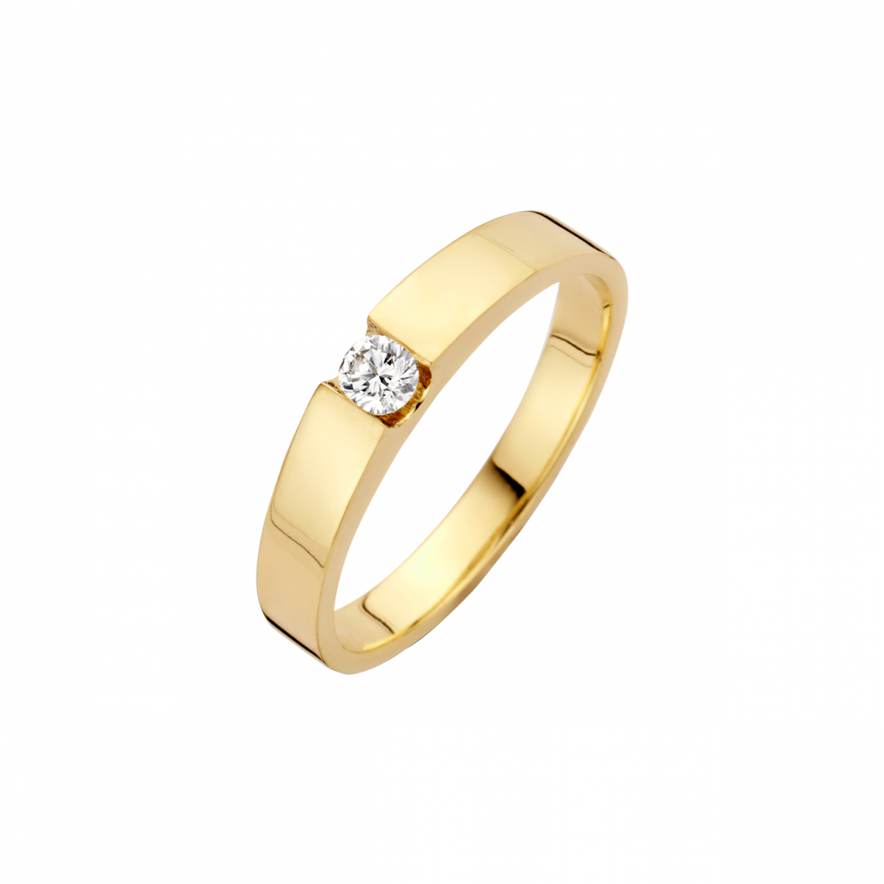 14krt ring stretto 1x0.06crt 