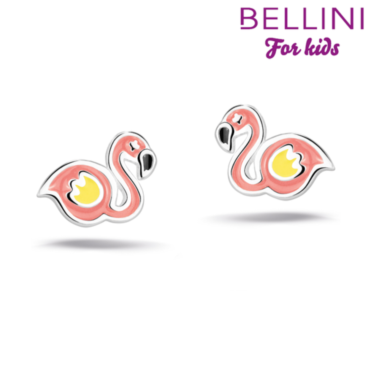 Bellini zilveren oorstekers in de vorm van een flamingo met roze details. De oorstekers zijn onderdeel van een set. Maak de set compleet met de bijpassende oorsieraden en collier.
Alle Bellini kindersieraden worden geleverd in het bijbehorende roze buideltje en zijn een perfect cadeau voor een verjaardag, zwemdiploma, communie of andere feestelijke gelegenheid. Bellini for kids is een sieradenlijn welke speciaal voor de jonge meisjes is ontworpen. De gehele Bellini collectie is gemaakt van het eerste gehalte zilver (925) en voorzien van zirkonia's of vrolijk gekleurd emaille.