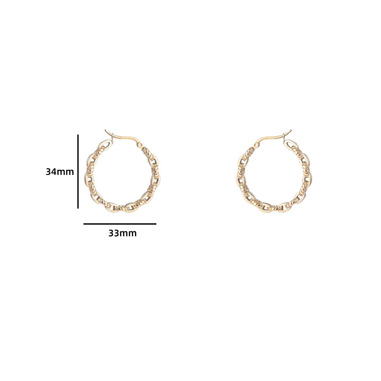 Ribbel Hoop - 14K
E4319-2