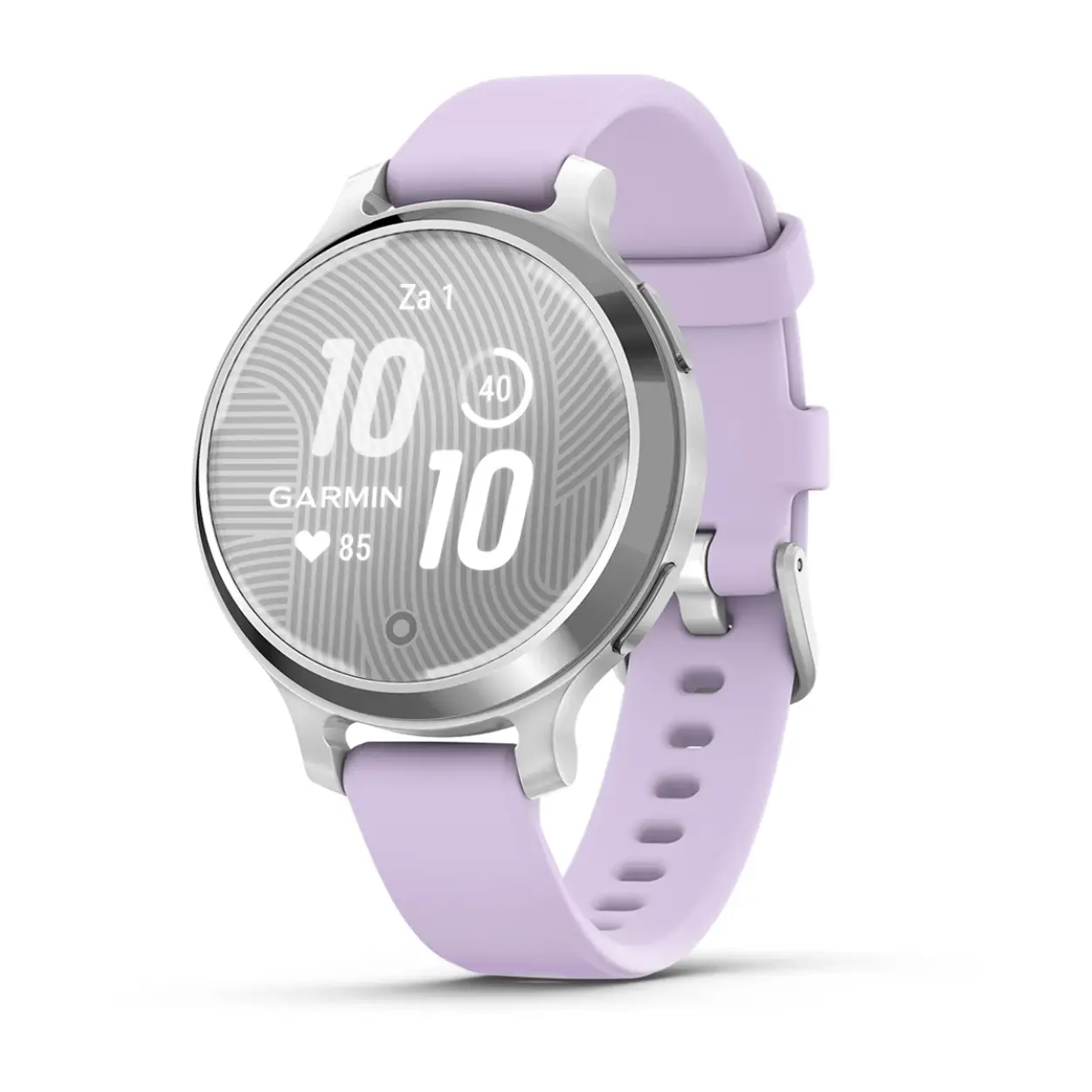 Garmin Lily 2 active zilver kleur met Purple Jasmine siliconen bandje 010-02891-01