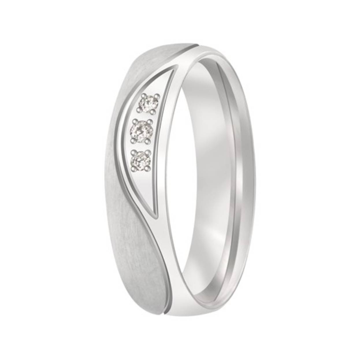 mt 17..5 zilveren ring met briljant 0.035