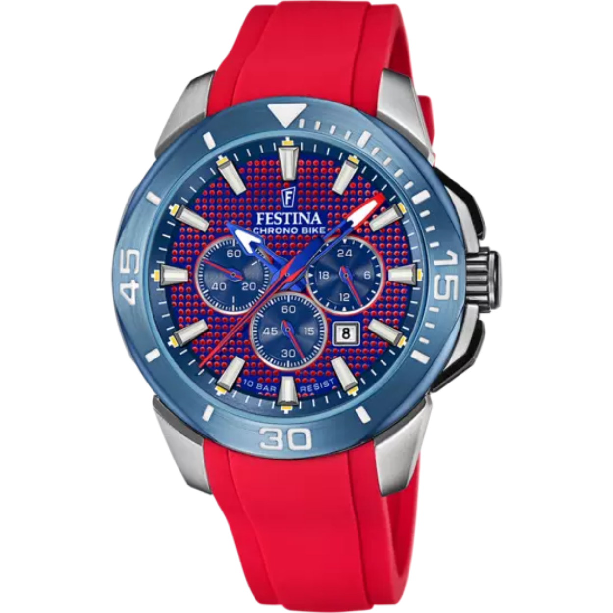 F20642/2 Festina herenhorloge Chronobike rood blauw