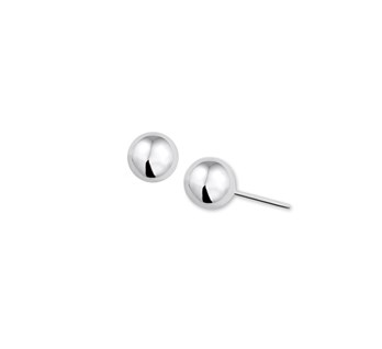 Zilveren bolletjes oorknoppen