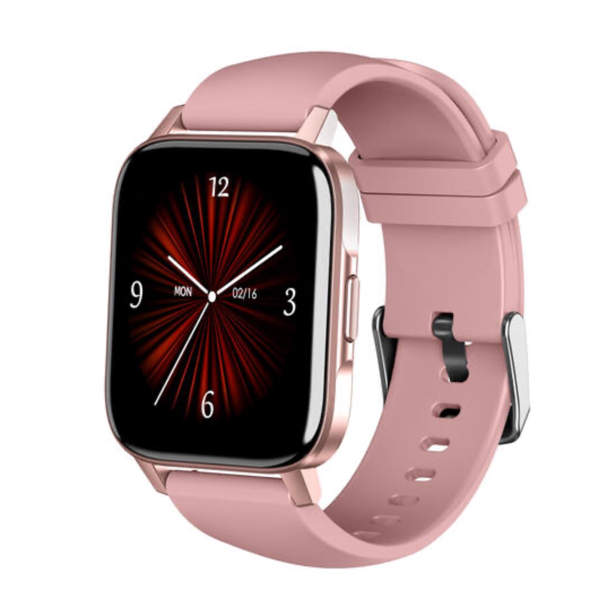 Smarty Smartwatch Rose Kast en een Roze Siliconen band
