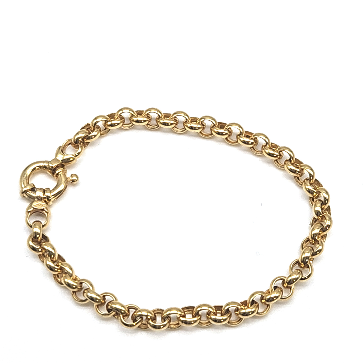 Unieke 14 karaat Gouden Jasseron armband want niet te missen is. Deze trendy armband zorgt ervoor dat je een stoere look wilt en past overal bij! Gemaakt vanuit onze eigen collectie. 