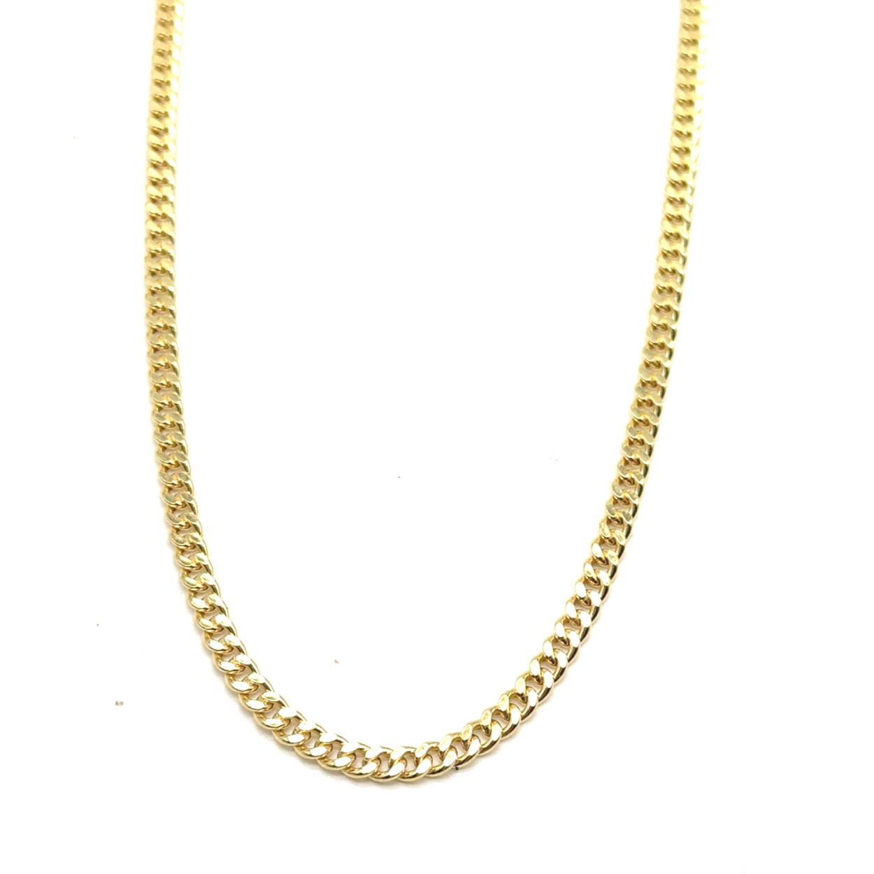 14k gouden heren ketting. ca 11.2 gram, 55cm en ca 4 mm