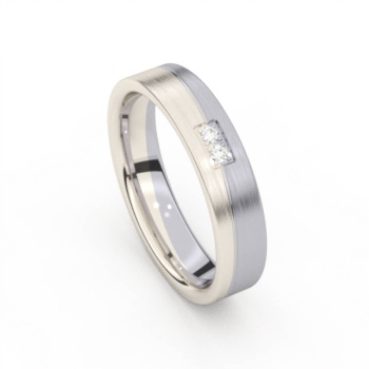 Relatiering 18K Naturel witgoud, Palladium