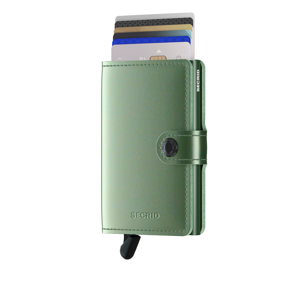 Miniwallet Metallic Green is gecorrigeerd leer, gemaakt in Nederland van Europese kalfshuiden. Bezoek de leerpagina van Secrid voor meer informatie over leereigenschappen, ons productieproces en verzorgingsinstructies.

Draagt
4 verdikte of 6 platte kaarten
4 extra kaarten
Bankbiljetten
Visitekaartjes
Bonnetjes
Afmetingen en gewicht
65 x 102 x 21 mm
72 g