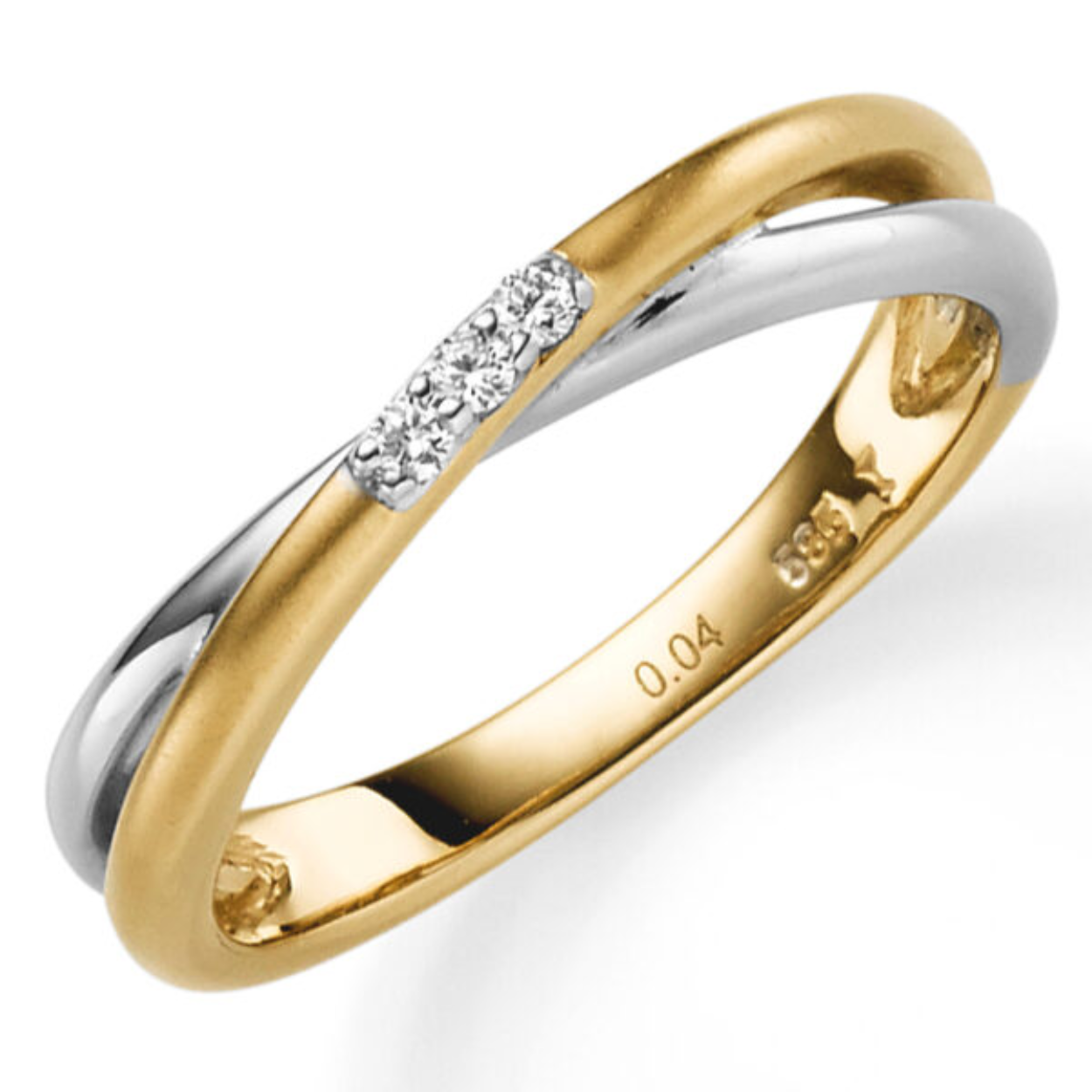 Deze prachtige diamanten ring heeft een uniek ontwerp met meerdere glinsterende stenen die subtiel langs de band zijn geplaatst. De ring is gemaakt van hoogwaardig 14-karaats goud en is perfect te combineren met andere sieraden voor een elegante uitstraling. Draag deze ring bij speciale gelegenheden of als dagelijks accessoire voor een vleugje glamour. Voel je stralend en zelfverzekerd met deze adembenemende ring om je vinger.