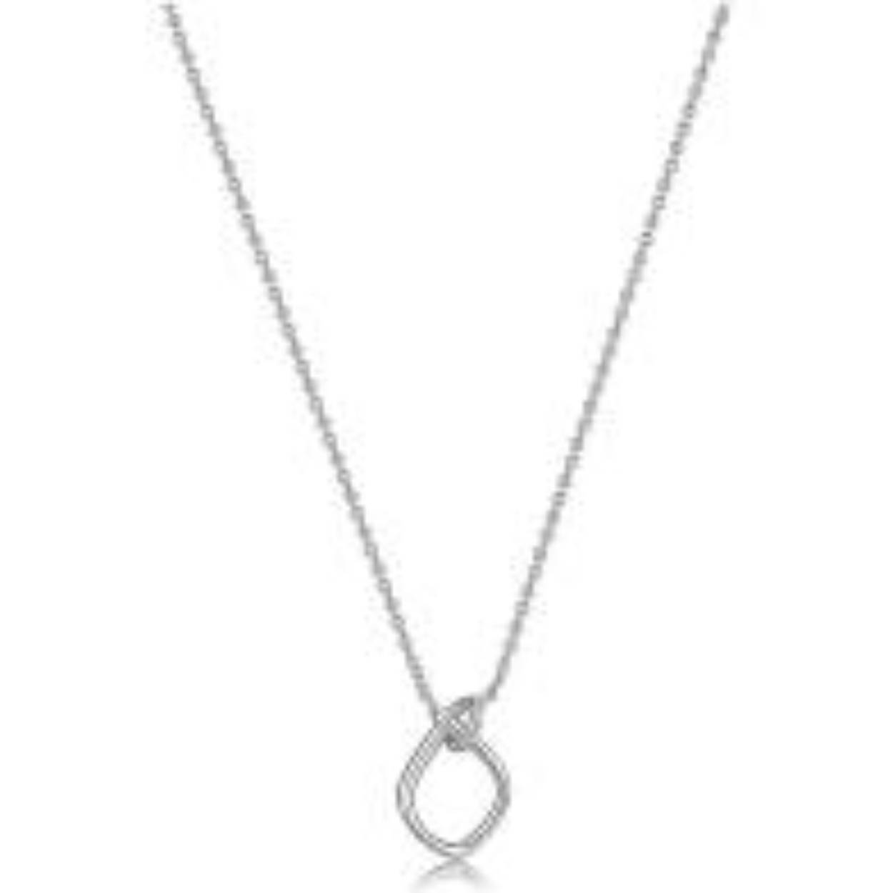 Collier knot silv.
