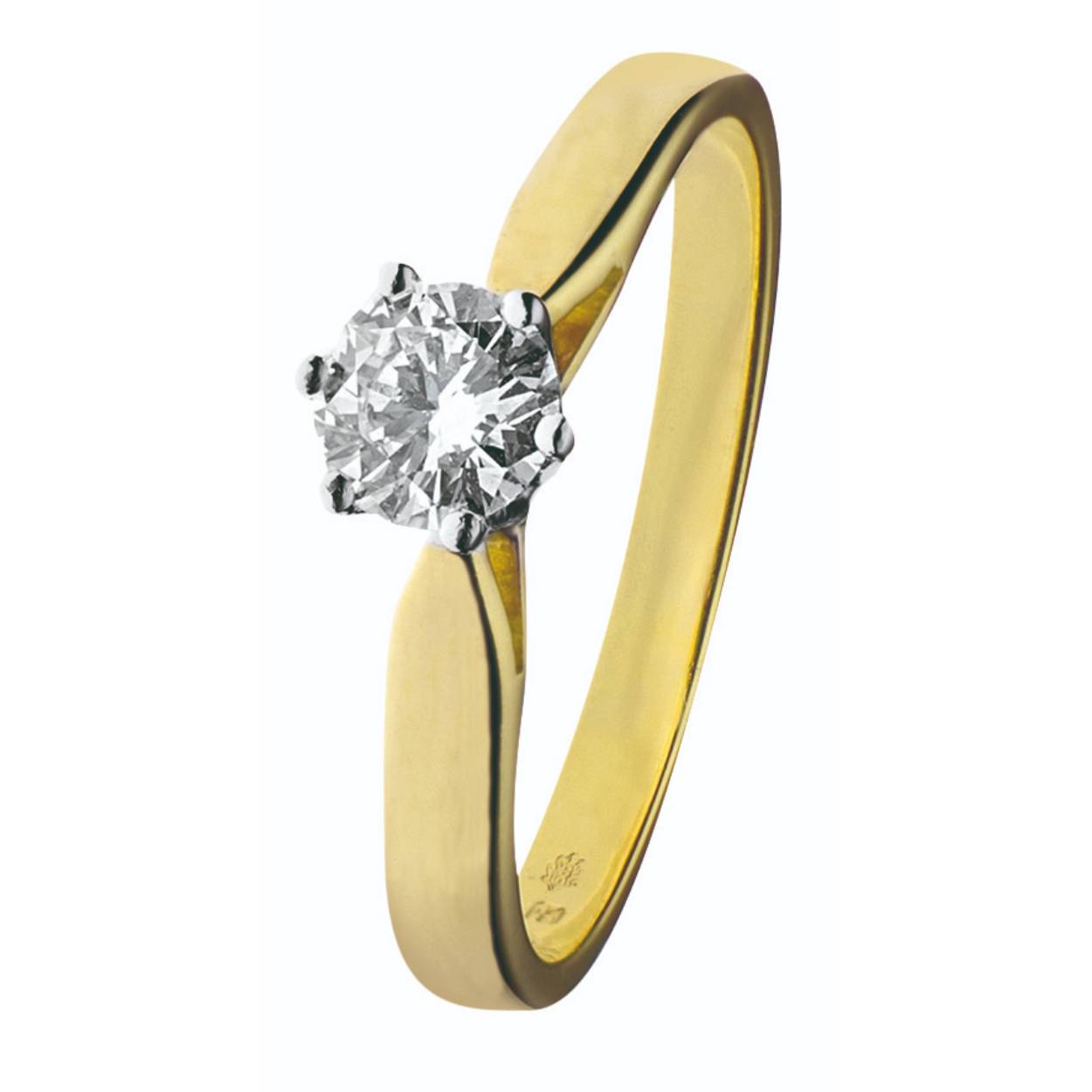 R16 0,15ct. geelgoud Mt. 17,5
