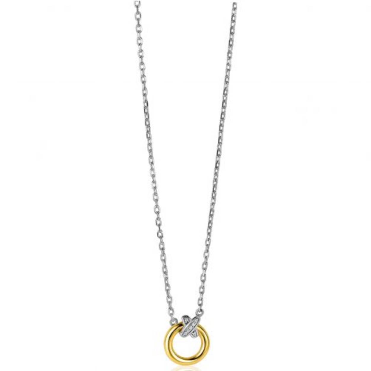 Zinzi collier rond zirkonia