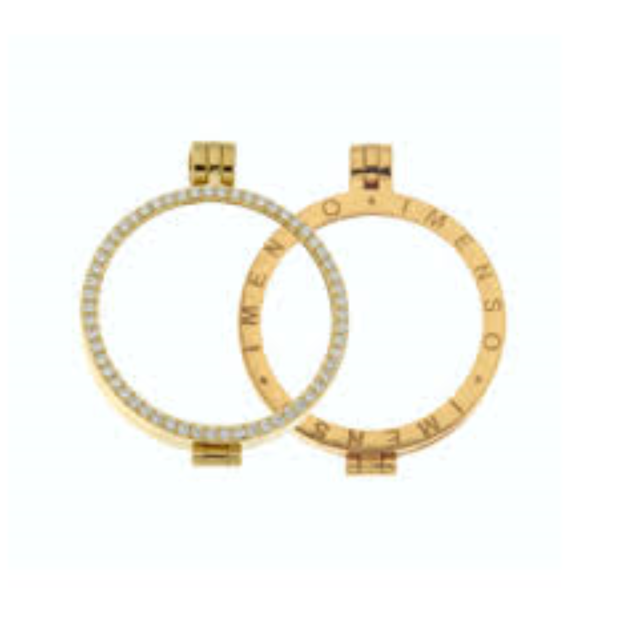 My Imenso muntrand zilver verguld met zirkonia rand 33mm