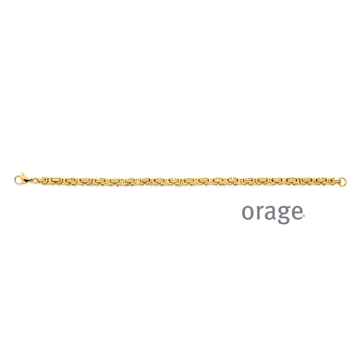 Orage armband staal geel heren