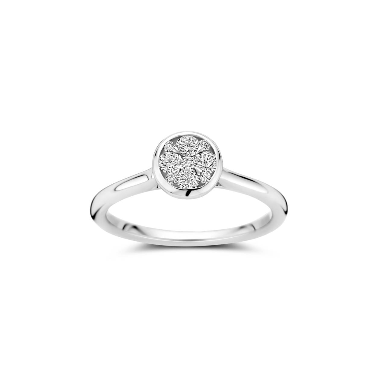 verlovingsring wit goud 18 karaat +0.29ct brilj