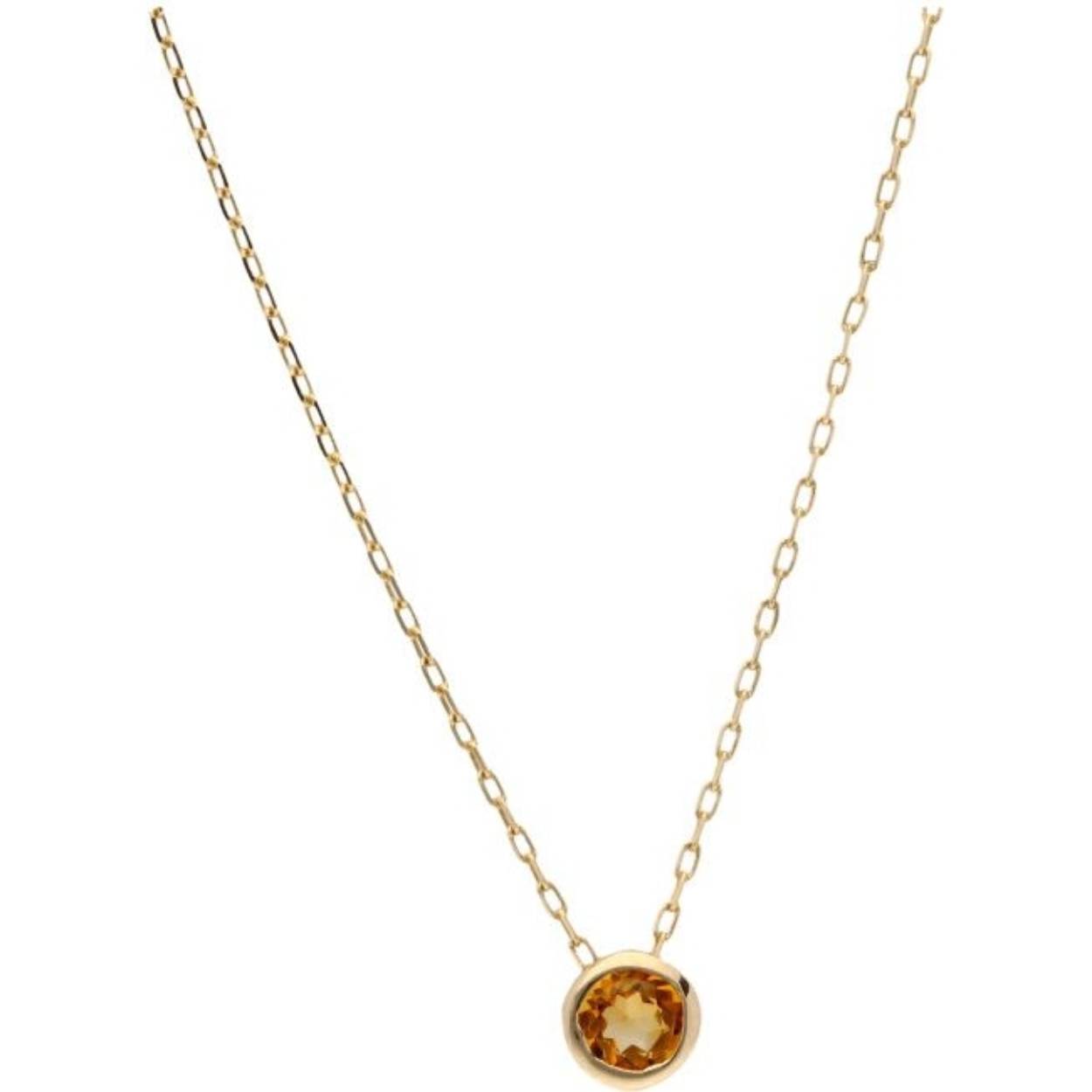 Deze Swing Jewels C-K14-W1327-CT 14k gouden geboortesteen ketting voor de maand november heeft de warme, zonnige citrien als geboortesteen. Het dragen van deze steen wordt geassocieerd met meer energie en een betere concentratie. De edelsteen symboliseert ook levensvreugde. Leuk om meerdere geboortekettingen samen te dragen van bijvoorbeeld jezelf en je kindje of geliefde.