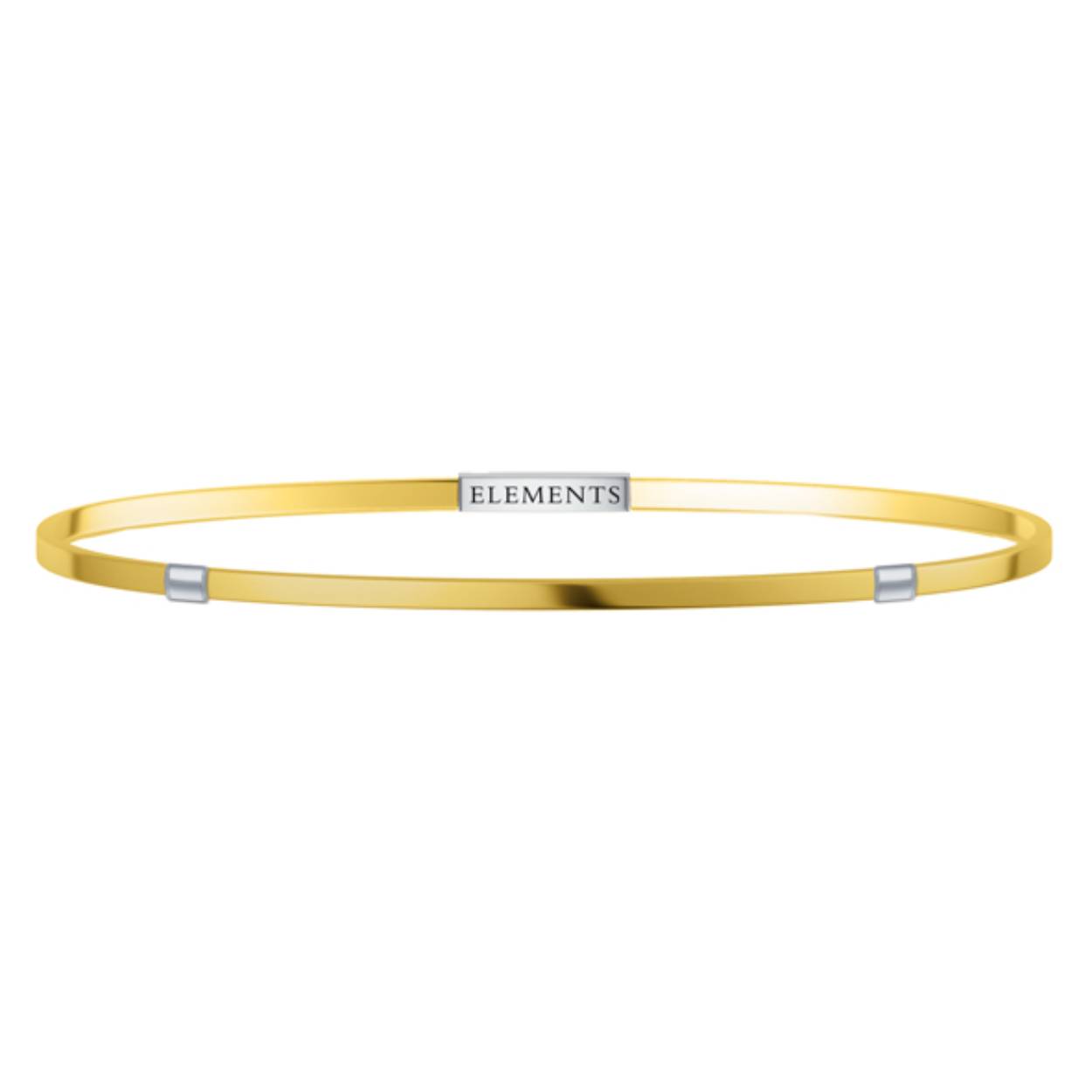 zilververgulde armband Elements bangle M