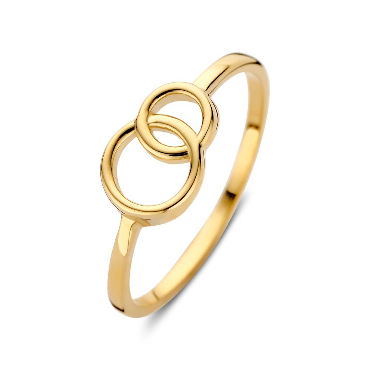 Dit is een ring van Excellent Jewelry in de kleur geelgoud