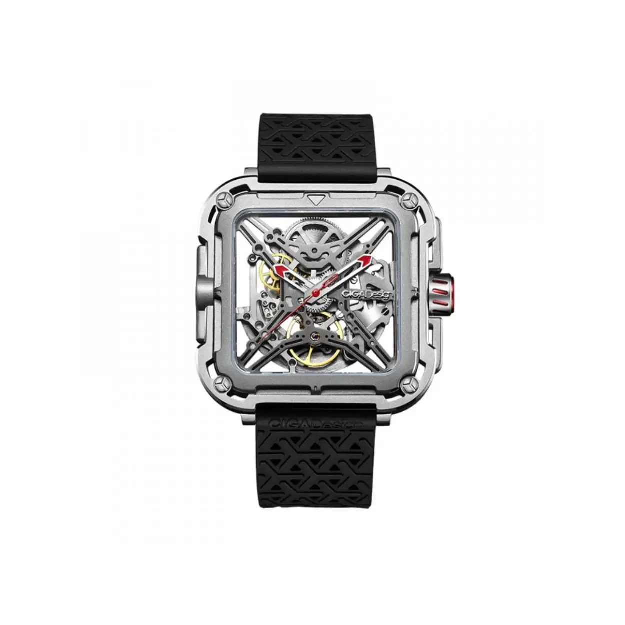 X-Series roestvrij staal mechanisch skelet polshorloge zilver