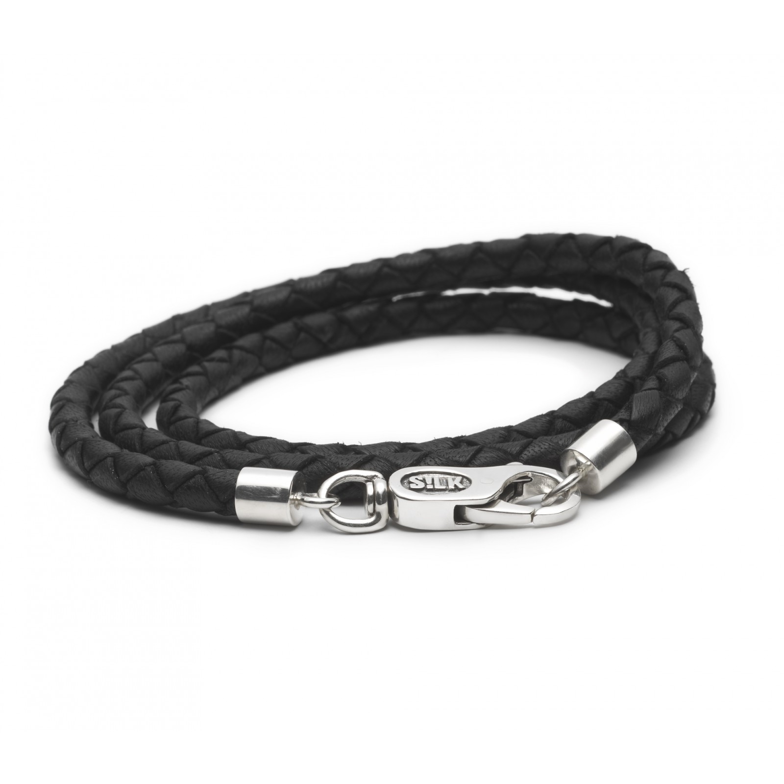 Silk armband leer