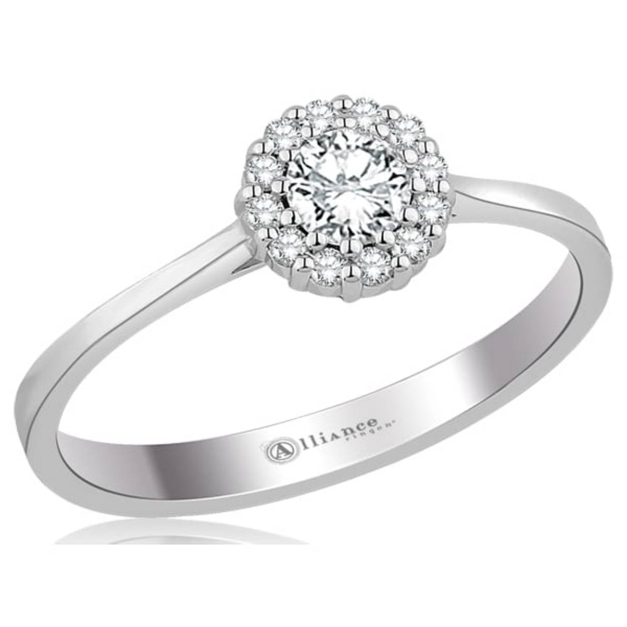 Zilveren ring met swarovski kristal