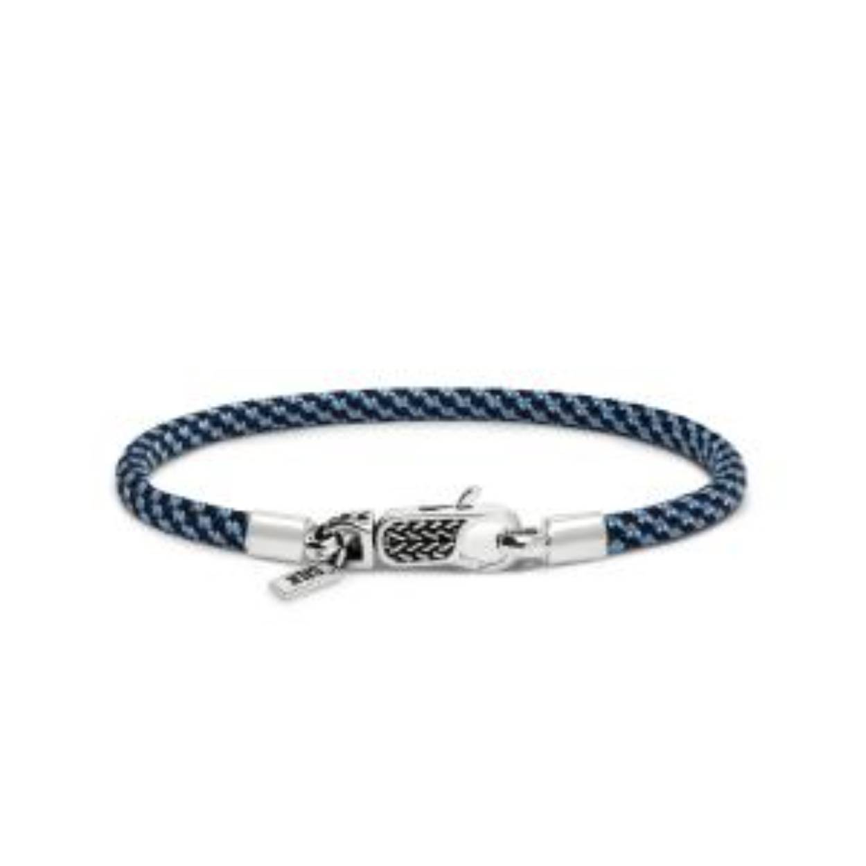 Silk paracord armband met zilveren slot. 