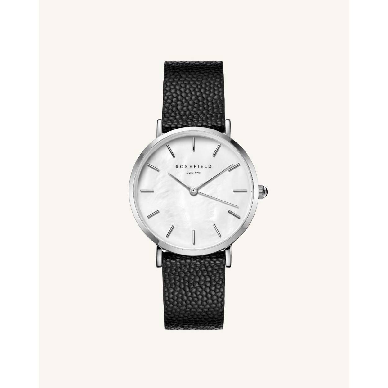 Rosefield horloge The Upper East Side Silver/zwart