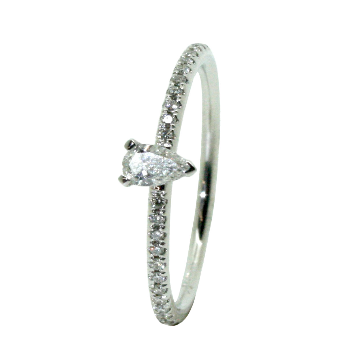 Ring in witgoud 1,67gr - 0,24ct