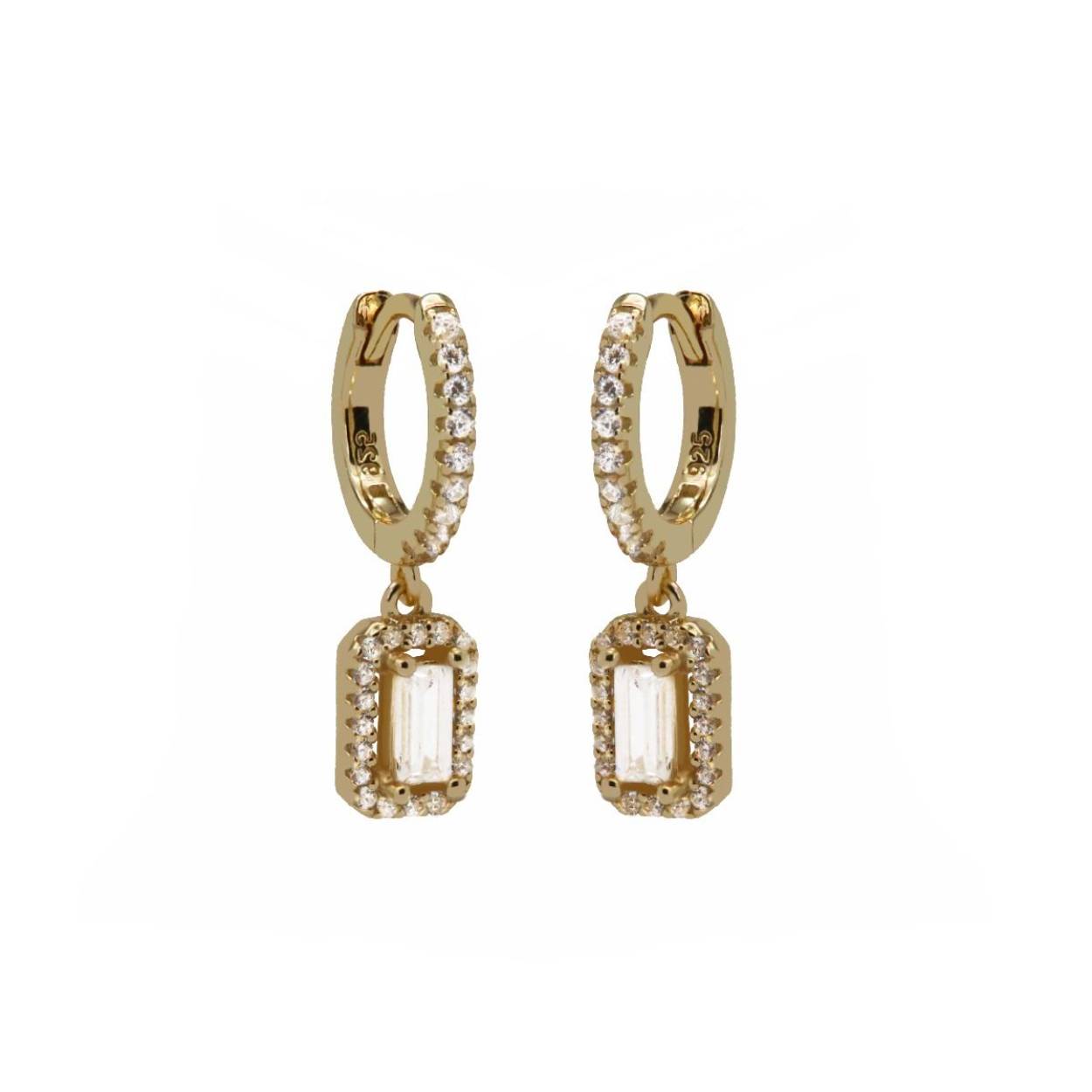 A90GP | Karma | Hinged Hoops MARLAYN | Goldplated | Zirkonia